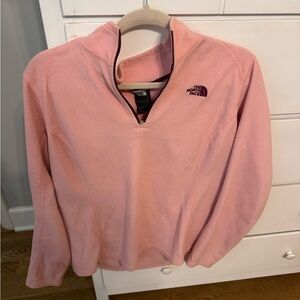 The North Face Light Pink Quarter-Zip Fleece